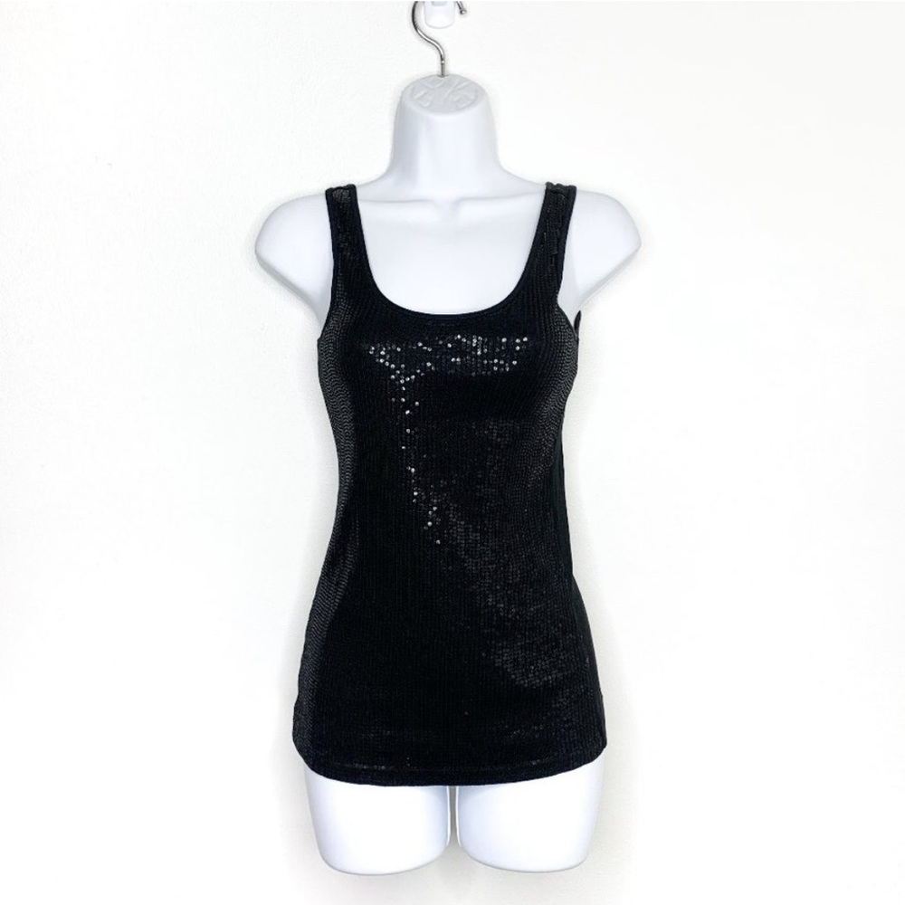 Express Black Sequin Tank